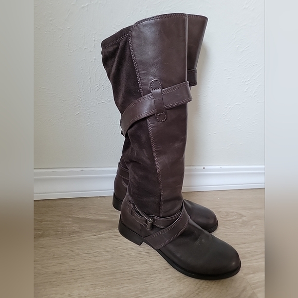 Cole Haan x Nike Air Riding Boots Brown 6.5 - Picture 3 of 12